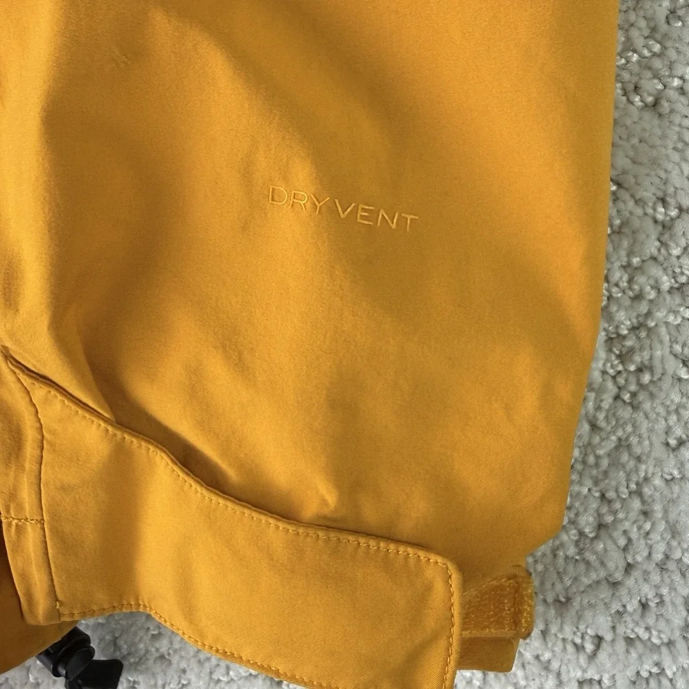 The North‎ Face Leonidas 2 Jacket Mens Small Yellow Black Hood Shell